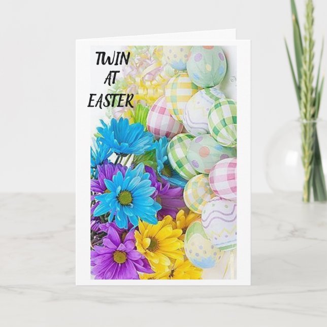 **TWIN SISTER** LOVE TO YOU AT EASTER CARD (Front)