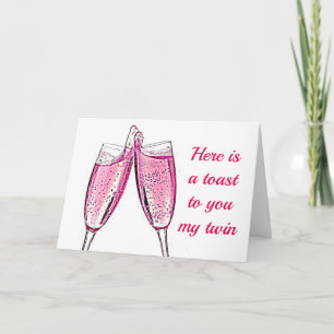 **TWIN SISTER**  YOUR BIRTHDAY WISH & PROMISE CARD