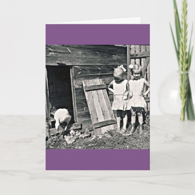 Twin sisters card (Front)