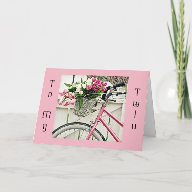***TWIN SISTER'S**** MOTHER'S DAY WISH WITH LOVE CARD (Front)