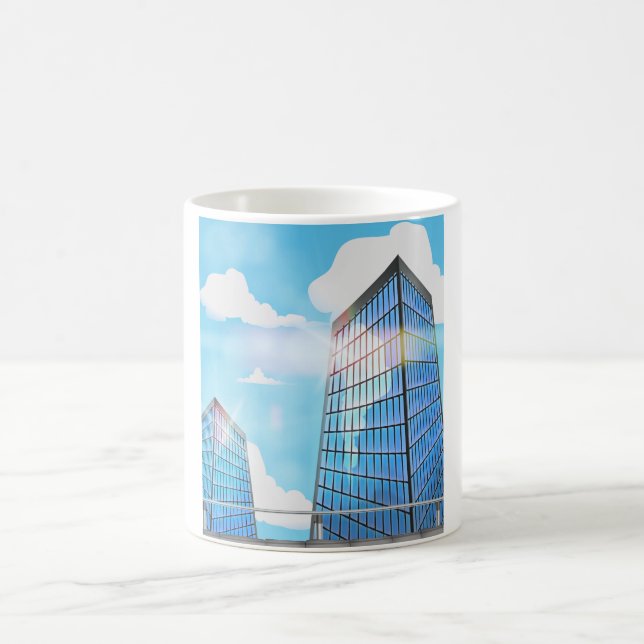 Twin Skyscrapers Coffee Mug (Center)