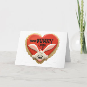 TWIN-SOME "BUNNY" LOVES YOU AT EASTER-ME!!! HOLIDAY CARD