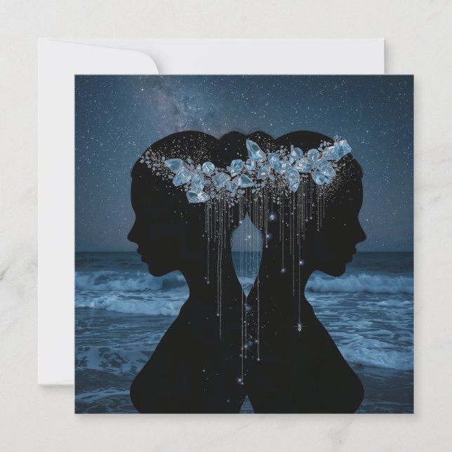 Twin Souls Beneath the Stars (Front)