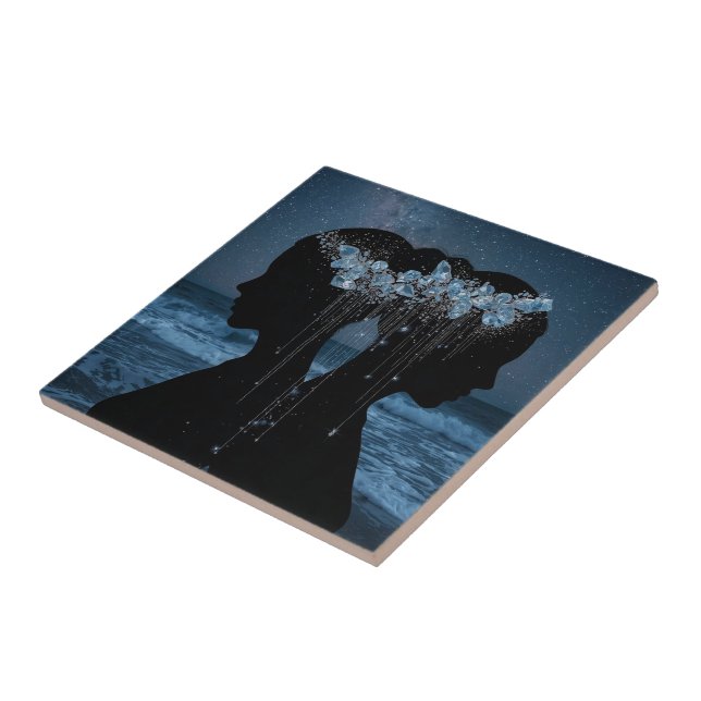 Twin Souls Beneath the Stars Tile (Side)