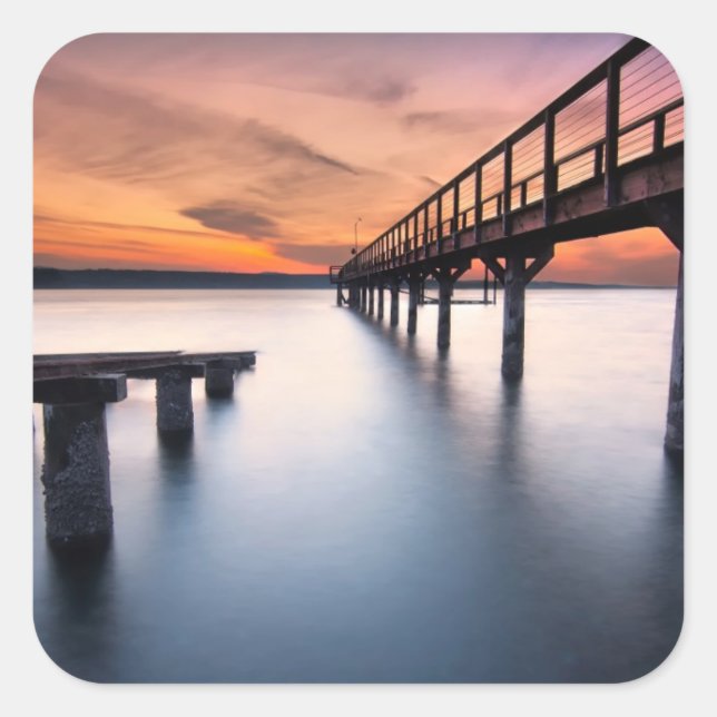 Twin Spits Square Sticker (Front)