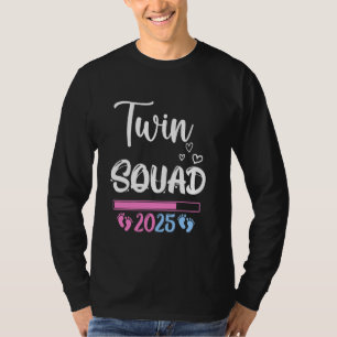 TWIN SQUAD 2025 Twin Mum Baby MOM TO BE Pregnancy T-Shirt