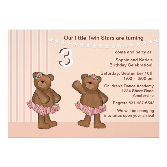 Twin Stars Invitation