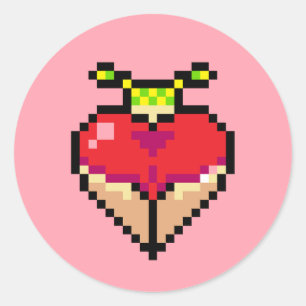 Twin tails in a red bikini Sticker