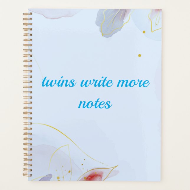 Twin Themed  Planner (Front)