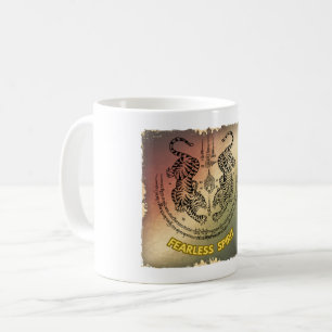 Twin Tigers Sak Yant Mug Fearless Spirit