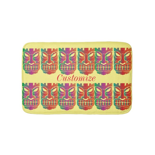 Twin Tiki Sculpture Thunder_Cove Bath Mat (Front)