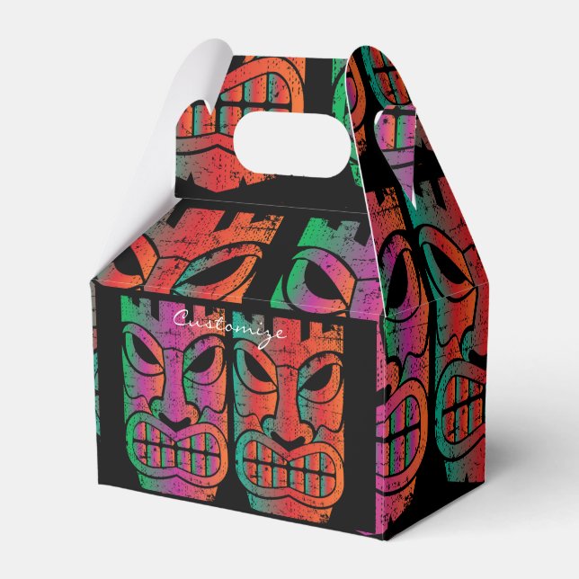 Twin Tiki Sculpture Thunder_Cove Favour Box (Front Side)