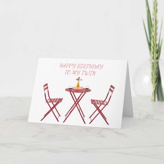 *TWIN* TIME TO CELEBRATE YOUR "BIRTHDAY" CARD (Front)