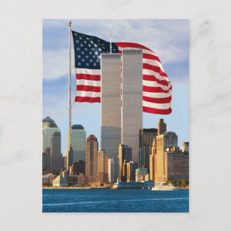 Twin Tower America Postcard