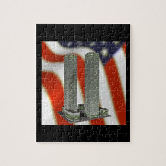 Twin Tower Memorial Jigsaw Puzzle (Vertical)