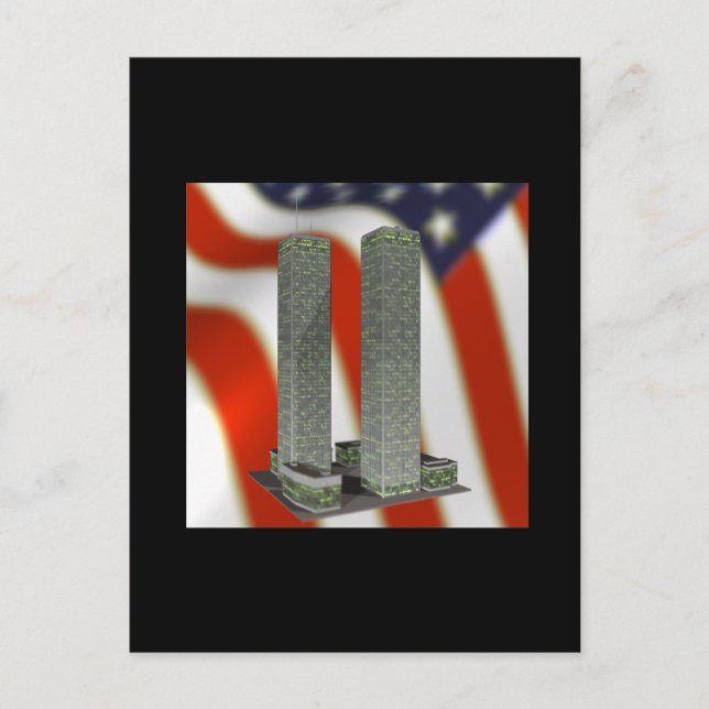 Twin Tower Memorial Postcard (Front)