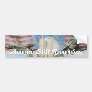Twin Towers 9/11 Remembrance Bumper Sticker