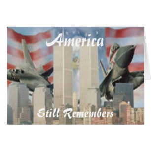 Twin Towers 9/11 Remembrance Card