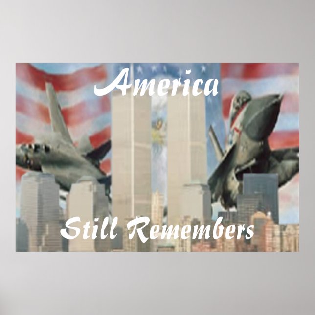 Twin Towers 9/11 Remembrance Poster (Front)