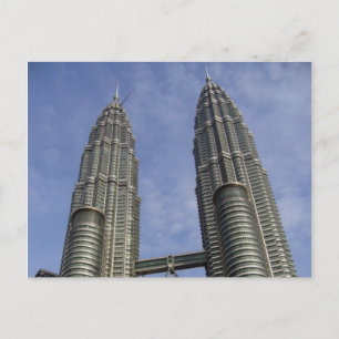 twin towers kl top postcard