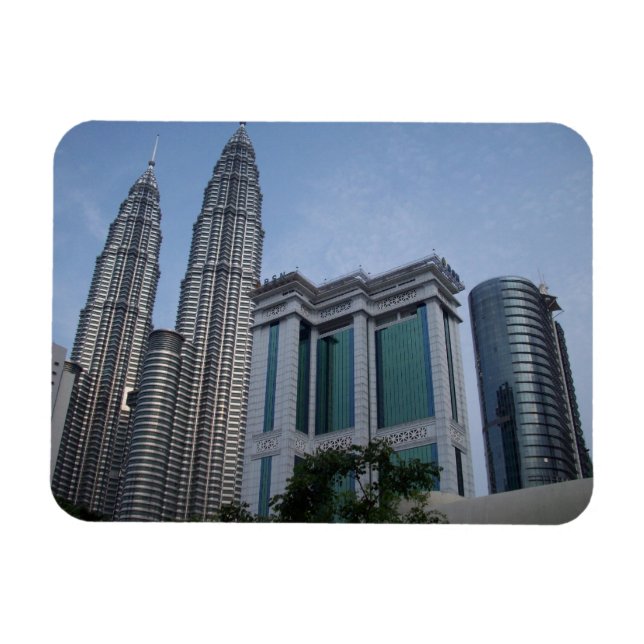 Twin towers Kuala Lumpur flexible magnets (Horizontal)