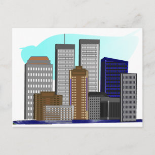 Twin Towers New York---Unique Art Gifts Postcard