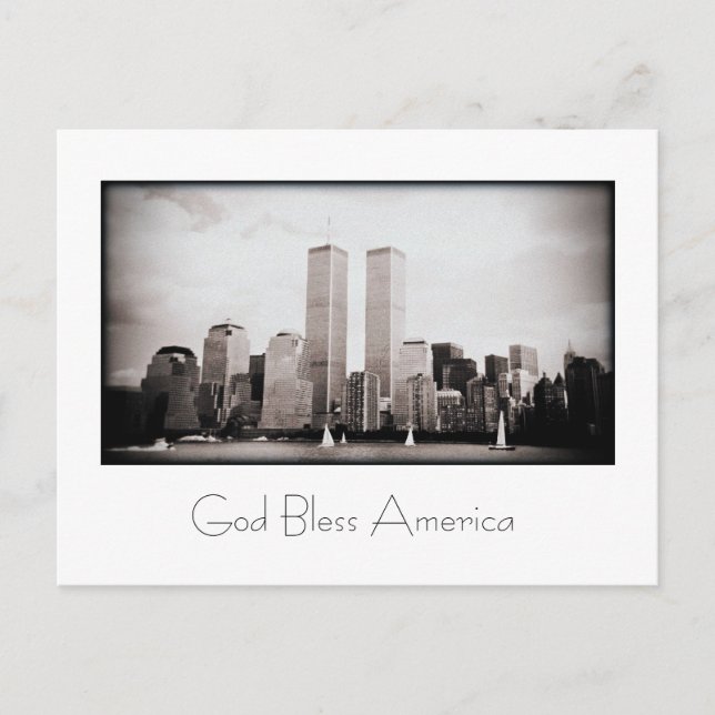 Twin Towers Postcard (Front)