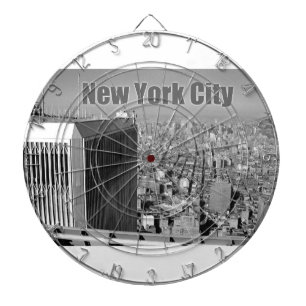 Twin towers World Trade Center NYC Dartboard