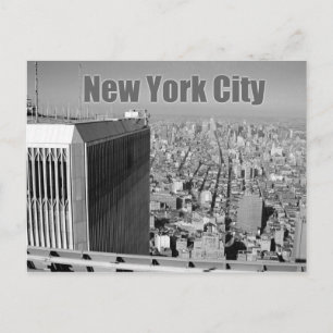 Twin towers World Trade Centre NYC Postcard