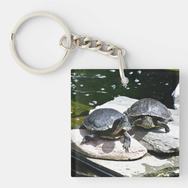 Twin Turtles - Key Ring (Front)