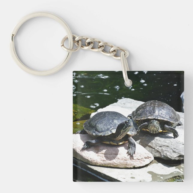 Twin Turtles - Key Ring (Front)
