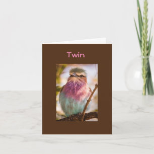 **TWIN** TWEETING HAPPY BIRTHDAY CARD