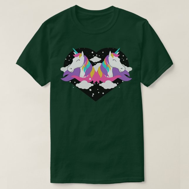 Twin Unicorn T-Shirt (Design Front)