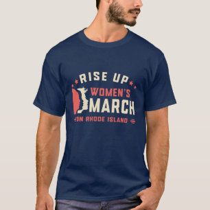 Twinart66 - Rise Up Women's March On Rhode Island T-Shirt