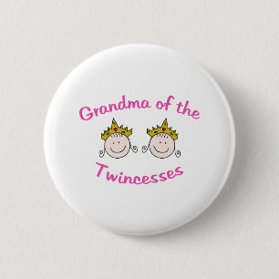 Twincess Grandma 6 Cm Round Badge