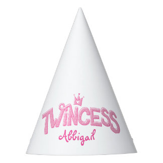 Twincess Twin Birthday Party Hat for Girls