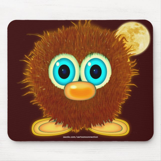 Twingle the Cute Wuzzy Butt & Moon, Kids Mousepad (Front)