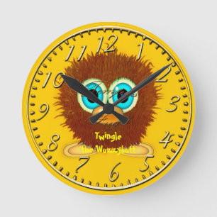 Twingle the Wuzzybutt Kids' Fun Cartoon Clock