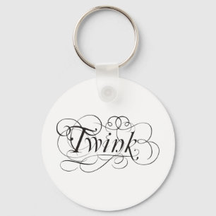 Twink calligraphic key ring