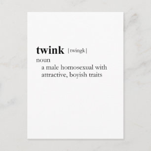 TWINK (definition) Postcard