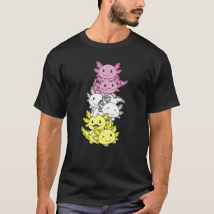Twink Flag Pile Pride Lgbtq Axolotls Cute Twink Ax T-Shirt