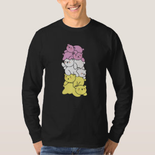 Twink Flag Pile Pride Lgbtq Bears Cute Twink Bear T-Shirt