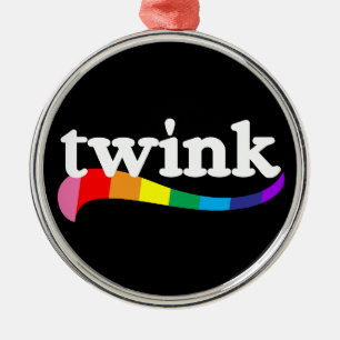 TWINK Gay Community Body Type Young Slender Pride Metal Tree Decoration