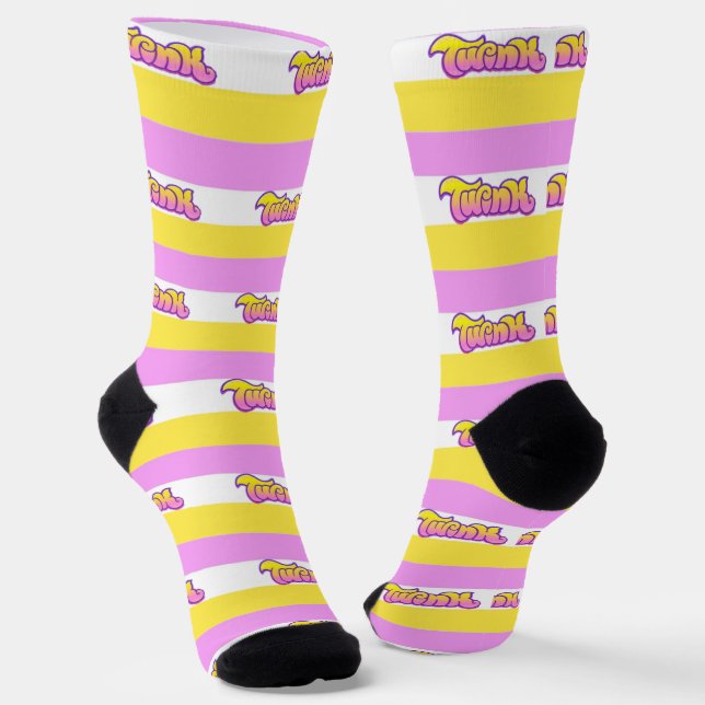 TWINK LGBTQ+ Gay Pride  Socks (Angled)