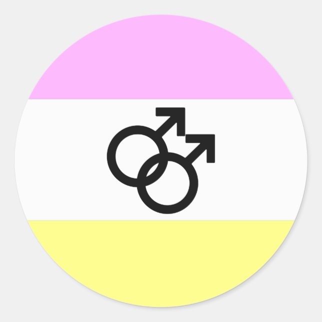 Twink Pride Flag Classic Round Sticker (Front)