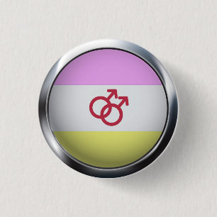 TWINK PRIDE MEDALLION 3 CM ROUND BADGE