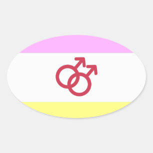 TWINK PRIDE OVAL STICKER