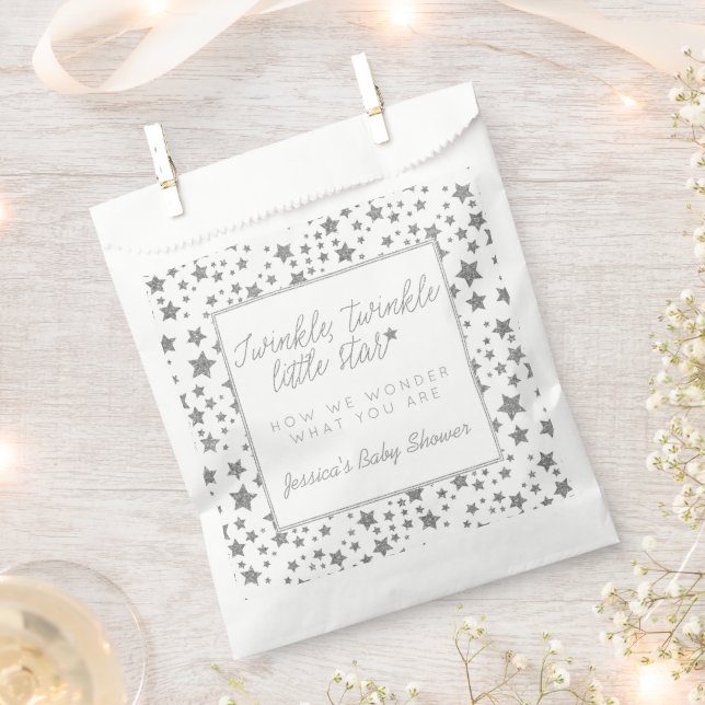 Twink, Twinkle Little Star Baby Shower Favour Bags (Clipped)