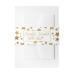 Twink, Twinkle Little Star Baby Shower Invitation Belly Band