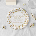 Twink, Twinkle Little Star Baby Shower Paper Plate<br><div class="desc">Celebrate in style with these fun and very trendy baby shower paper plates. The design is easy to personalise with your own wording and your family and friends will be thrilled when they see these fabulous party plates. Matching party items can be found in the collection.</div>